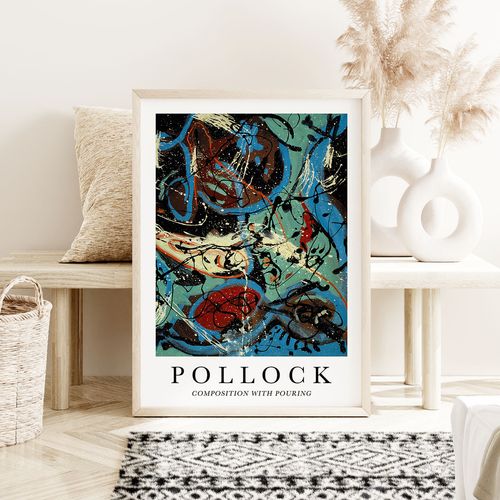 Plakat abstrakcje obrazy Pollock 40x50 cm na Arena.pl
