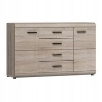 Komoda Meble Laski 140 x 42 x 86cm dąb sonoma
