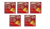 5x HERBATA BIG-ACTIVE PU-ERH MANDARYNKA-TRAWA CYTRYNOWA 40x 1,8 g