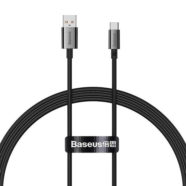 Kabel USB do USB-C Baseus Superior 100W 1m (czarny) zdjęcie 2