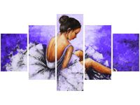 OBRAZ BALETNICA GRANATOWYM TLE