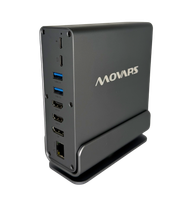 Stacja dokująca Hub USB-C 16w1 3x4K 2xHDMI+DP PD100W LAN