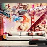 Fototapeta - Hollywood, Miami, Los Angeles... 350x245