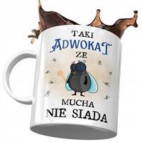 Kubek Dla Adwokata Że Mucha Nie Siada Z Nadrukiem Ze Zdjęciem