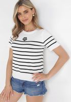 Born2Be Biała Bluzka damska