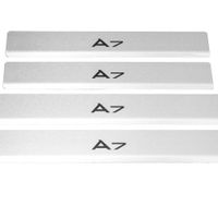 Listwa progowa AUDI A7 4G9 Stal nierdzewna 304 mat z czarnymi literami 4szt