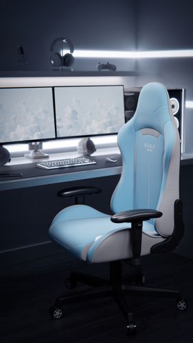 Fotel gamingowy Diablo Chairs X-Starter Niebieski na Arena.pl
