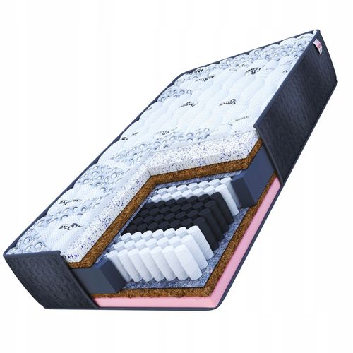 Materac 120 x 200 multipocketowy SOLE kokos, lateks, visco 22 cm PREMIUM na Arena.pl