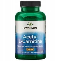 Swanson ALC Acetyl L-karnityna 500 mg redukcja, energia i koncentracja