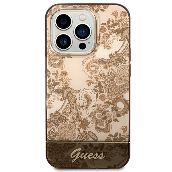 Etui Guess do iPhone 14 Pro Max, Brązowy zdjęcie 3