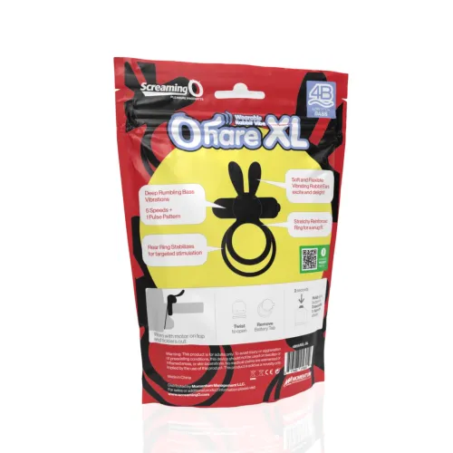 the screaming o ohare xl czarny - silikonowy pierścień z 5 trybami pracy na Arena.pl