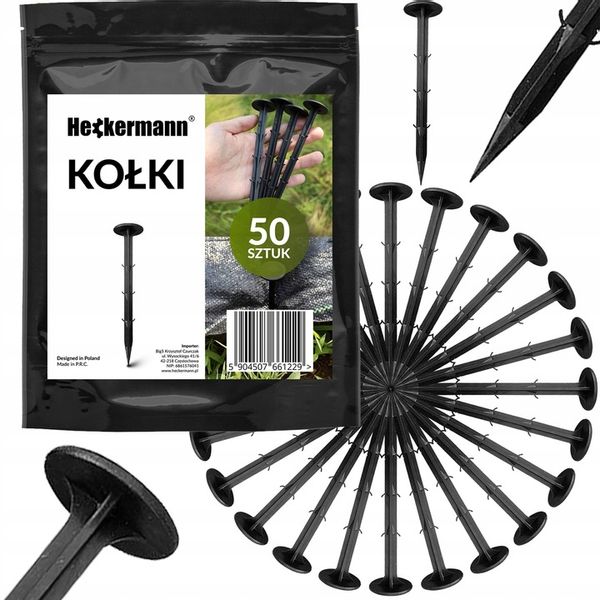 SIATKA NA KRETY 1x100m 30g/m2 POD TRAWNIK PRZECIW KRETOM NORNICE 50x KOŁKI zdjęcie 4