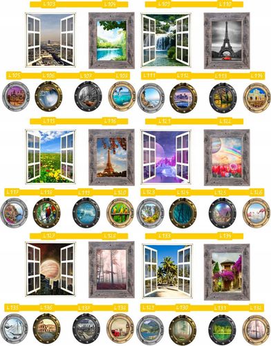 Naklejka samoprzylepna okno widoki TANIO!!! jakość na Arena.pl