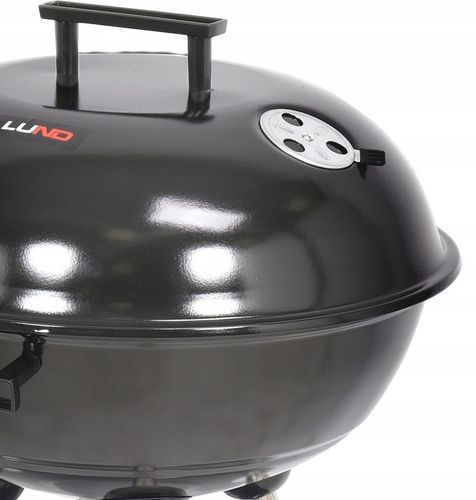 GRILL OGRODOWY WĘGLOWY RUSZT STALOWY OKRĄGŁY 41CM POKRYWA Z POKROWCEM LUND na Arena.pl