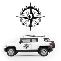 NAKLEJKA NA SAMOCHÓD róża wiatrów KAMPER camper przyczepę kempingową 50 cm