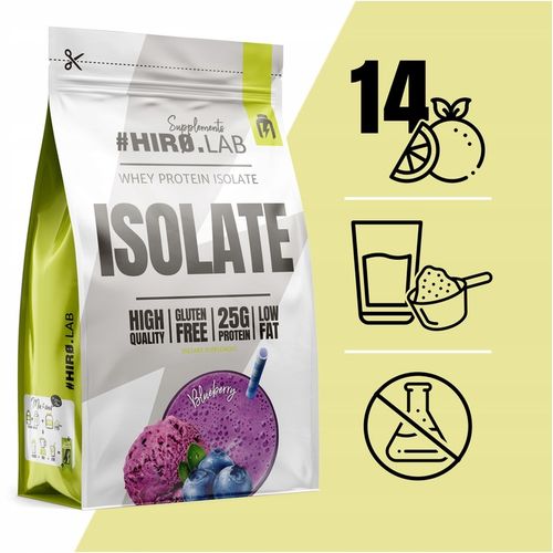 Izolat Białka BIAŁKO 700 g WPI ISO Whey Protein Isolate Jagoda HIRO na Arena.pl