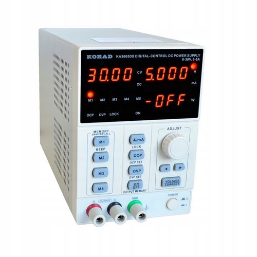 Zasilacz laboratoryjny serwisowy KORAD KA3005DS 30V 5A 5xMEMORY OCP OVP na Arena.pl