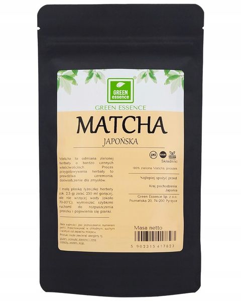 JAPOŃSKA PRZYJEMNOŚĆ Herbata zielona MATCHA w proszku PYSZNA Naturalna 100g zdjęcie 7