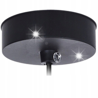 Lampa Czarna Złota Metalowa Wisząca Lampa Sufitowa Żyrandol Loft