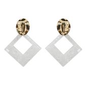 Kolczyki Wiszące Pearls Triangle K1260