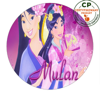 Opłatek na tort Mulan