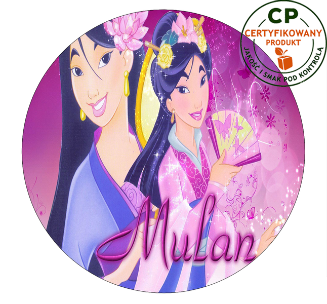 Opłatek na tort Mulan zdjęcie 1