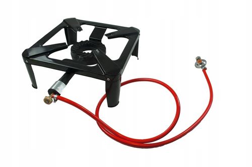 ŻELIWNY TABORET GAZOWY PALNIK ZESTAW REDUKTOR WĄŻ SOLIDNY TRWAŁY na Arena.pl