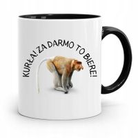 Kubek Czarny Śmieszny Nosacz Janusz Kurła Za Darmo Z Nadrukiem Ze Zdjęciem