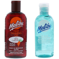 Malibu Wodoodporny Olejek Do Opalania 200ml + Żel Po Opalaniu 100ml