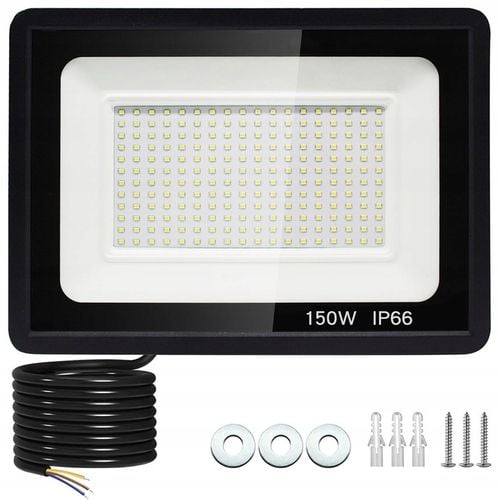 HALOGEN LED NAŚWIETLACZ LAMPA 150W REFLEKTOR SZKŁO HARTOWANE 14500lm na Arena.pl