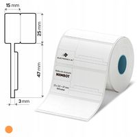 2X Etykiety samoprzylepne naklejki termiczne do Niimbot K3 25x30+47 900szt.