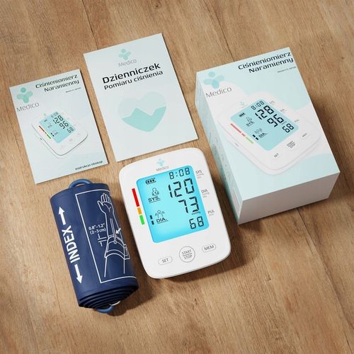 CIŚNIENIOMIERZ NARAMIENNY MEDICO ARYTMIA, WYGODNY, USB, DZIENNICZEK GRATIS na Arena.pl