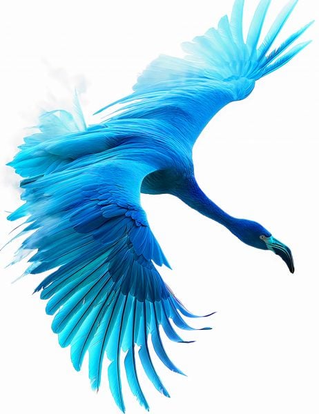 Plakat 50x65cm Błękitny Lot zdjęcie 1