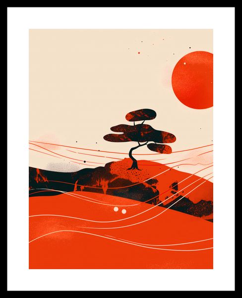 Plakat 50x65cm Czerwone Pustynne Pejzaże zdjęcie 3