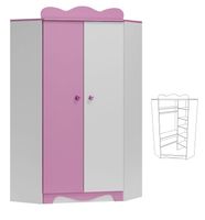 duża szafa narożna do pokoju dziecka MAJA N28 szafa dziecięca 95x95 w.190