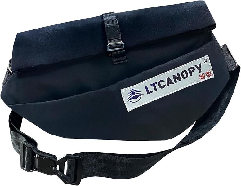 Męska torba na ramię Ltcanopy czarna zdjęcie 1