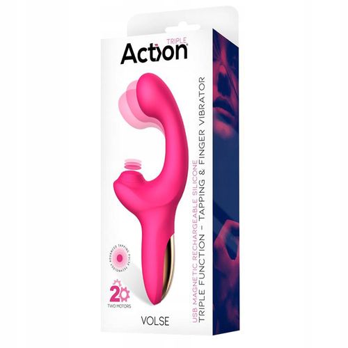 Wibrator do pochwy z pulsacjami, silikonowy. 2 silniki. na Arena.pl