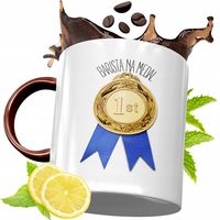 Kubek Bordowy Dla Baristy Na Urodziny Prezent Z Nadrukiem Ze Zdjęciem