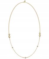 Naszyjnik Guess złoty nieskończoność cyrkonia 85 cm