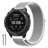 Pasek do HAMMER Watch 2 Military Edition nylonowy opaska szary trwały 22mm