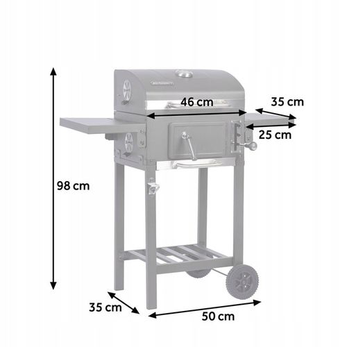 Grill węglowy uniwersalny idealny na działkę z POKROWCEM Berdsen BD-892 na Arena.pl