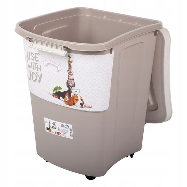 Pojemnik na karmę na kółkach Rotho ARCHIE 38L 18kg zdjęcie 4