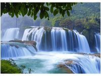 50X70CM WODOSPAD BAN GIOC OBRAZ POKOJU DREWNINE