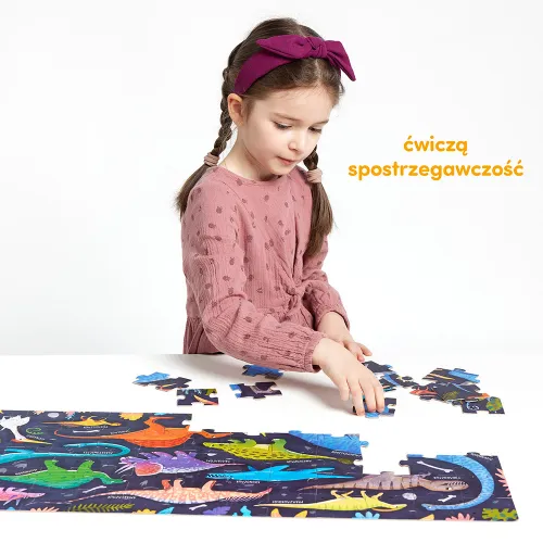 Puzzle CzuCzu 60 elementów. Grr Dinozaury na Arena.pl