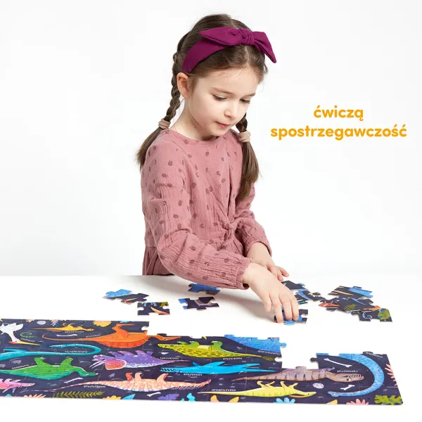 Puzzle CzuCzu 60 elementów. Grr Dinozaury zdjęcie 3
