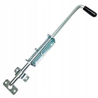 Rygiel zasuwa do bramy zamknięcie skobel L420 sprężyna ocynk