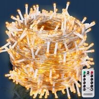 600x LED Lampki choinkowe świąteczne zewnętrzne łańcuch + pilot 60m