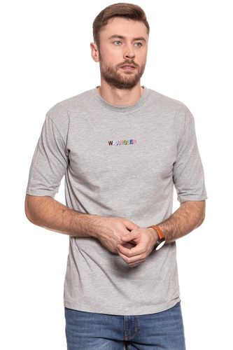 WRANGLER OVERSIZED TEE MID GREY MEL W7C31GF37 S na Arena.pl