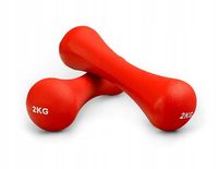 HANTLE ŻELIWNE HANTELKI NEOPRENOWE DO ĆWICZEŃ W DOMU CIĘŻARKI ZESTAW 2x2 kg