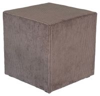 PUFY PUFA kwadratowa 40x40x40 MATERIAŁ velur sztruks ciemny BEŻOWY